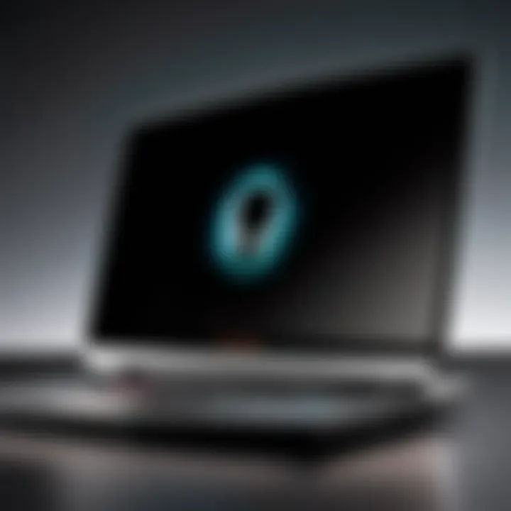 Sleek design of Dell Alienware laptop showcasing its premium build