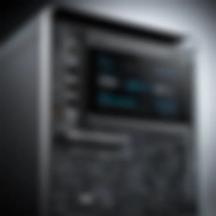 Close-up of Dell OptiPlex specifications highlighting performance metrics