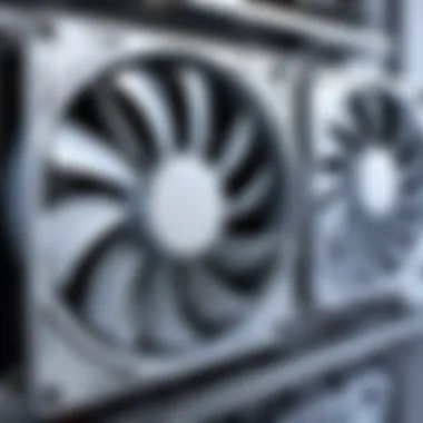 Illustration of proper installation of cooling fans