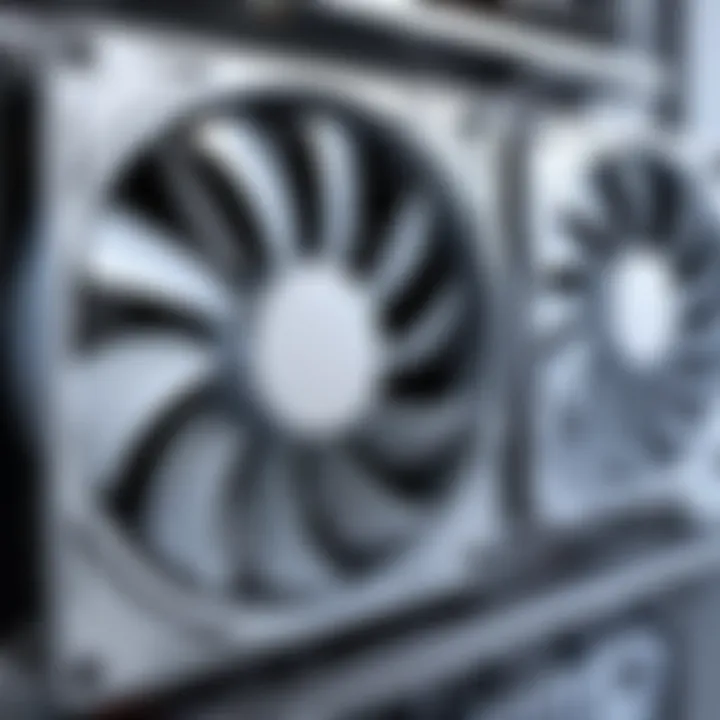 Illustration of proper installation of cooling fans
