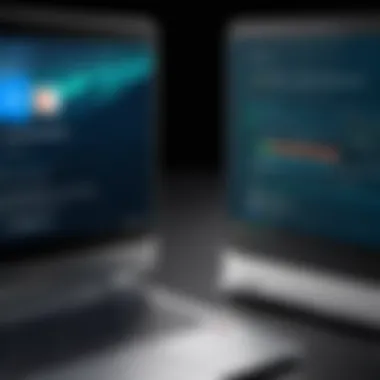 Operating Systems Comparison Comparison chart highlighting operating systems of Chromebooks and laptops