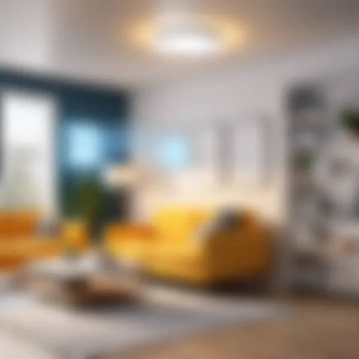 Diagram showing energy efficiency benefits of smart lighting