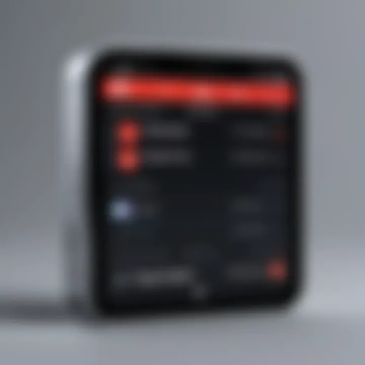 Audio enhancement features displayed on an application