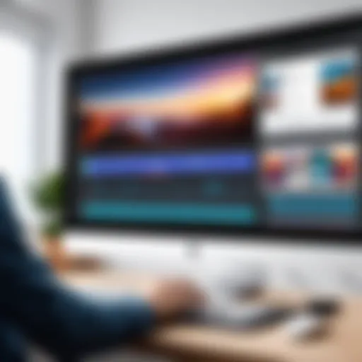 User-friendly video editing interface showcasing tools