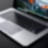 An Apple laptop showcasing design elegance