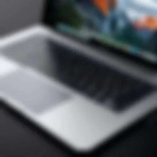 An Apple laptop showcasing design elegance