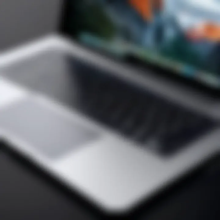 An Apple laptop showcasing design elegance