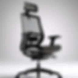Ergonomic office chair design showcasing lumbar support.