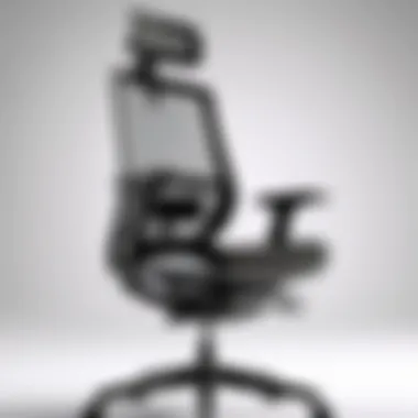 Ergonomic Office Chair Design Ergonomic office chair design showcasing lumbar support.