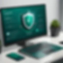 Kaspersky VPN user interface showcasing features