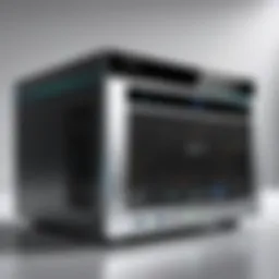 Elegant home media server setup showcasing NAS
