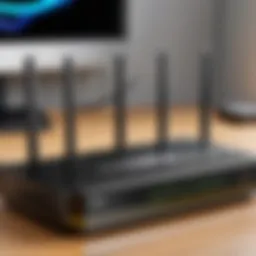 High-performance router and modem combo setup