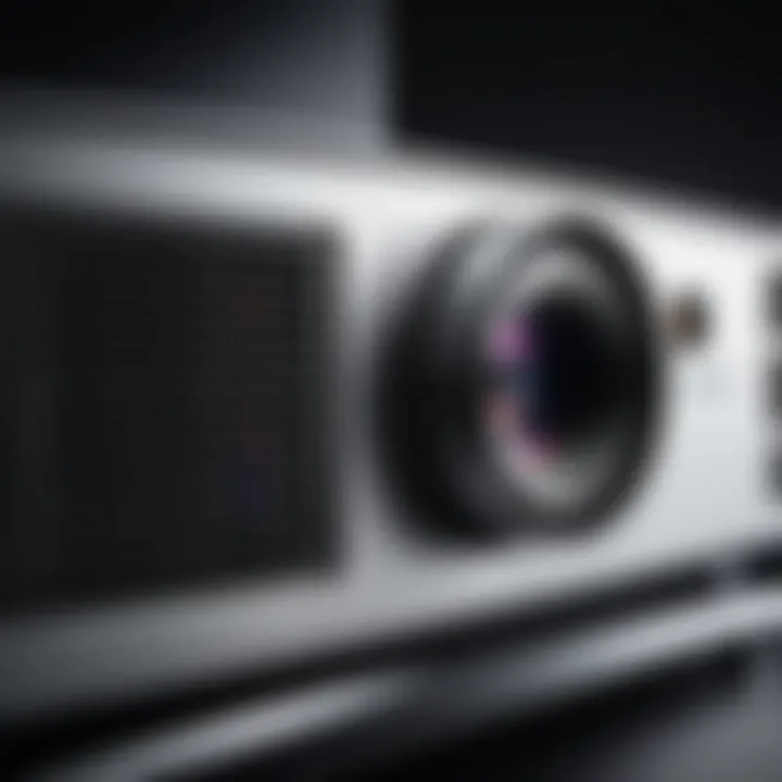 Connectivity options available on a modern projector