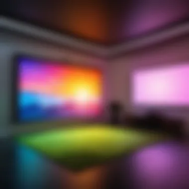 Understanding Brightness Levels for Different Environments Demonstration of projector brightness in various settings
