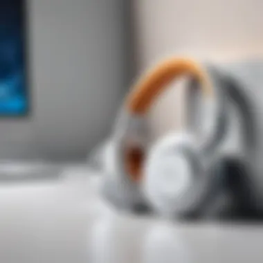 Cozy Headphones Cozy headphones resting on a soft surface