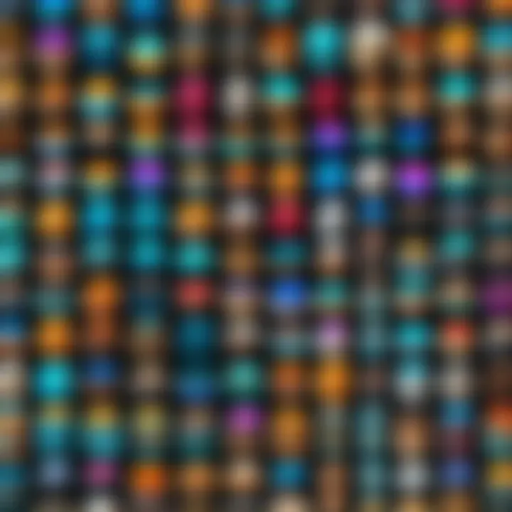 An intricate collage illustrating various Adobe filter types and their uses.