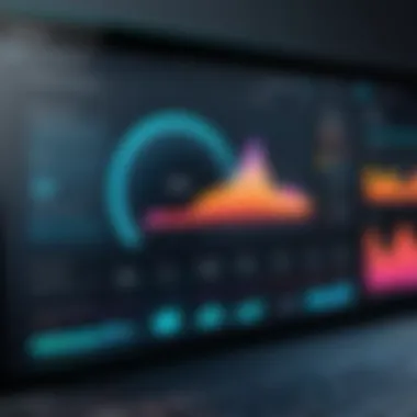 A sophisticated infographic highlighting user experiences and performance statistics.