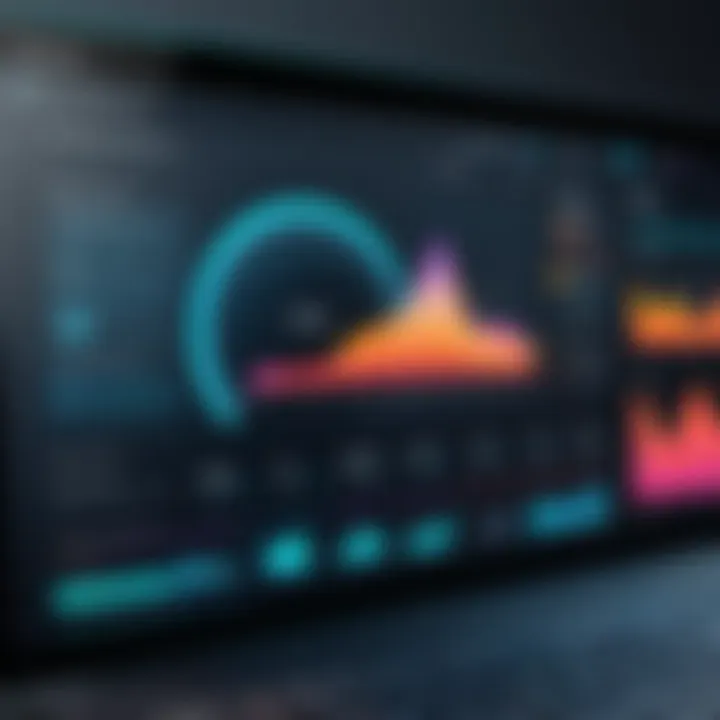 A sophisticated infographic highlighting user experiences and performance statistics.