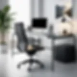 Stylish modern desk and chair set