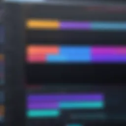 A sleek interface of a video editing software