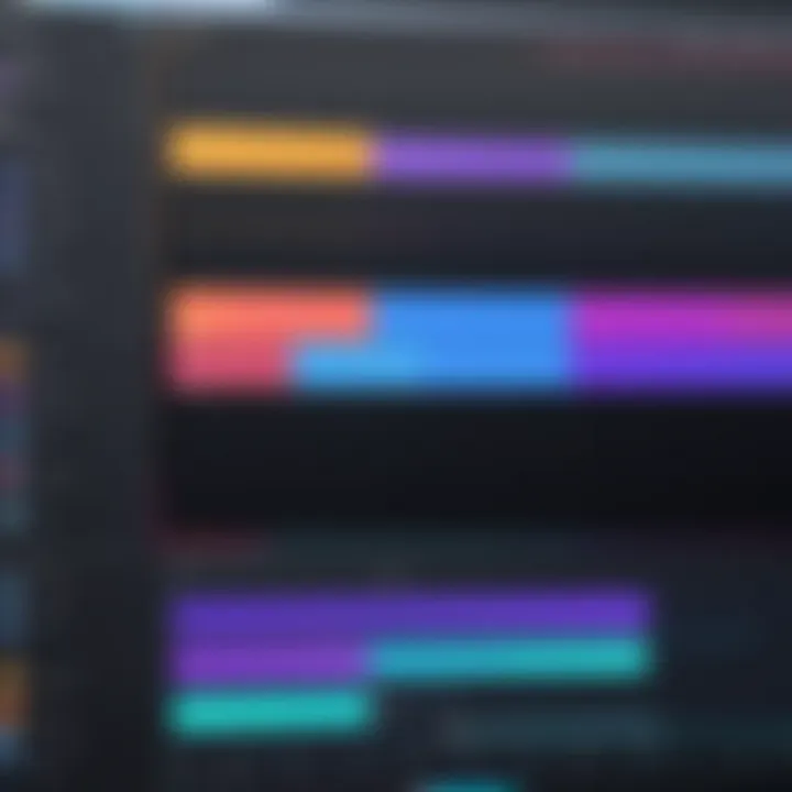 A sleek interface of a video editing software
