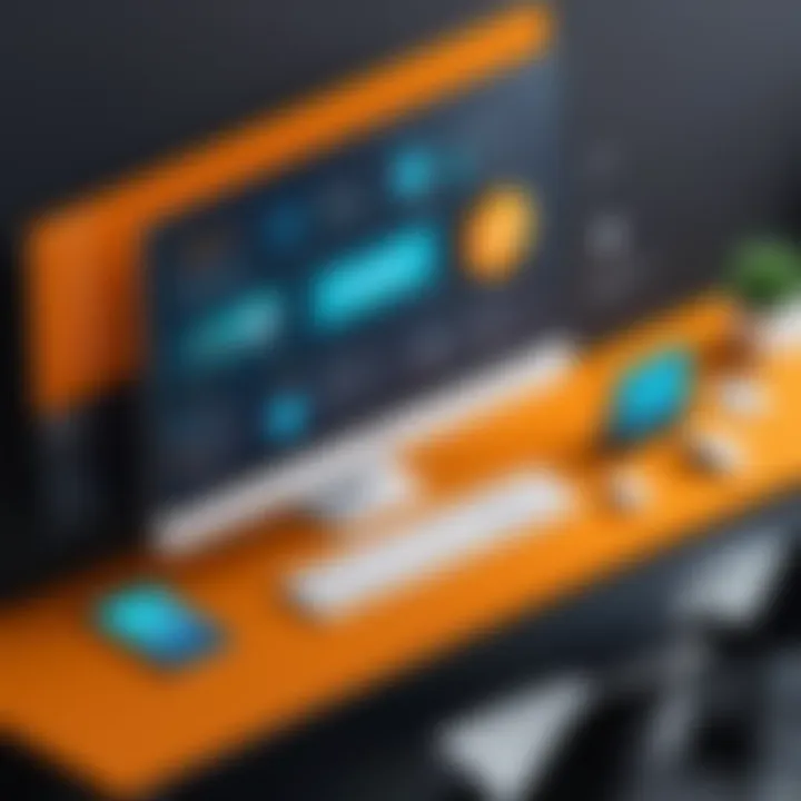 Infographic depicting the integration of technology in Avast Secure Online