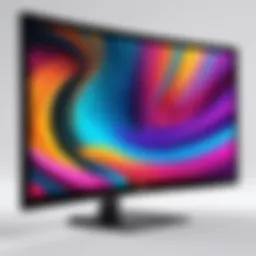 Stunning visual representation of a 2K 240Hz curved monitor showcasing vibrant colors.