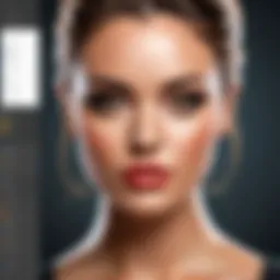 User interface of a free Photoshop app showcasing advanced editing tools