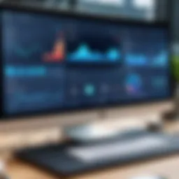 Collaboration software dashboard showcasing features