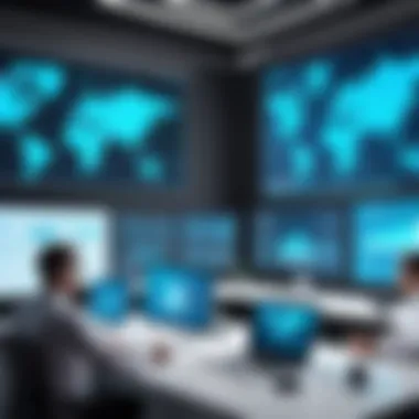 IT professionals engaging in virtual teamwork