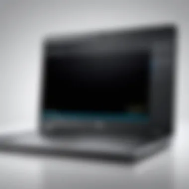 Detailed view of camera specifications on a Dell laptop model