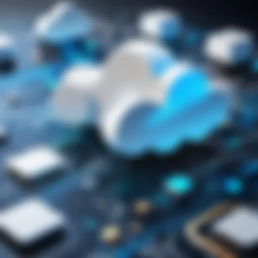 An abstract representation of cloud computing