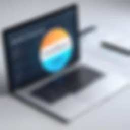 Keyword research tools interface showcasing search volume and competition analysis.