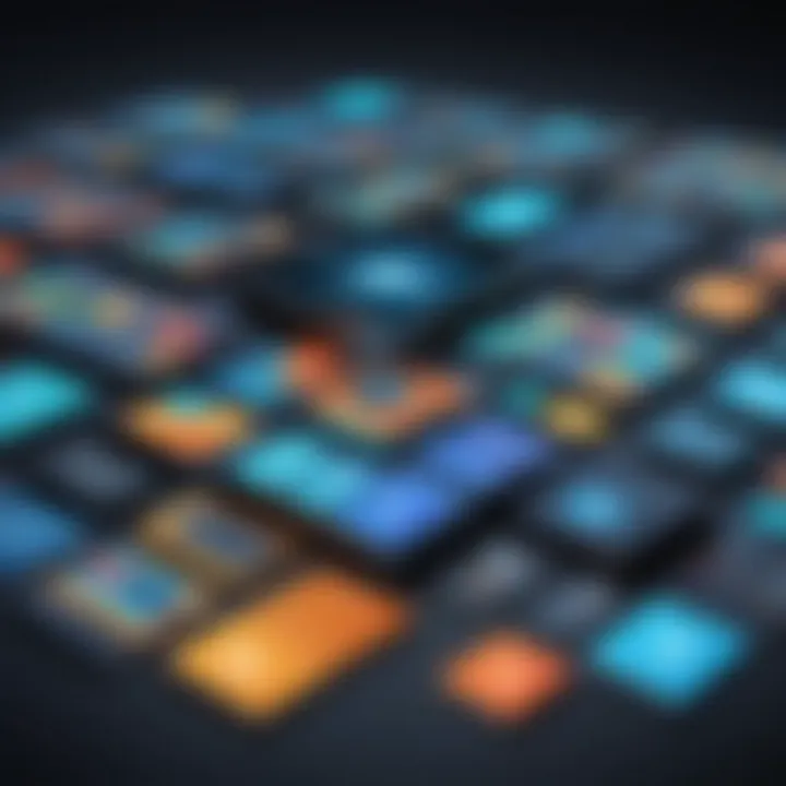 Visual representation of industry-specific inventory applications