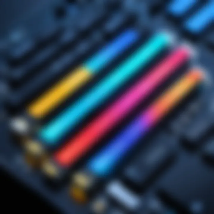 Performance metrics comparison for memory sticks