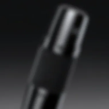 Sleek Design of High-Quality iPhone Microphone High-quality iPhone microphone showcasing sleek design