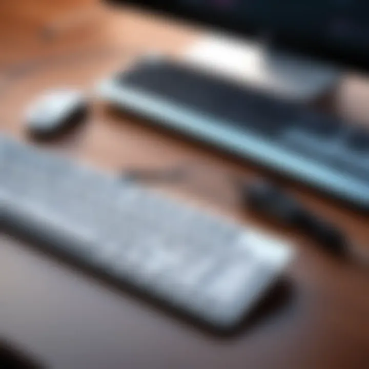 Performance metrics of the iMac wired keyboard and mouse displayed in a chart.