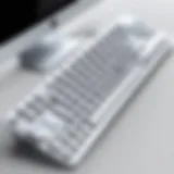 Sleek design of the iMac wired keyboard showcasing its modern aesthetic.