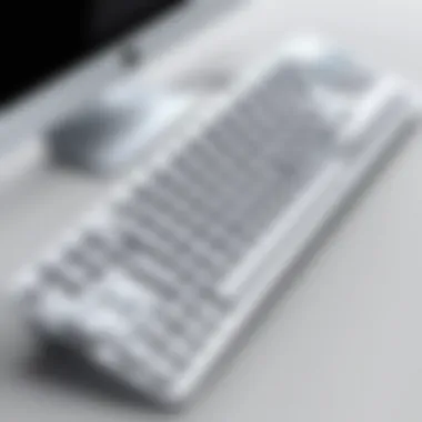 The Modern Aesthetic of the iMac Wired Keyboard Sleek design of the iMac wired keyboard showcasing its modern aesthetic.