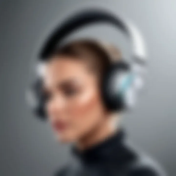 Highlighting advanced features of modern wireless headphones