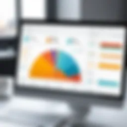 A digital dashboard showcasing survey analytics.