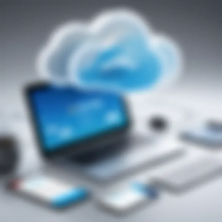 Illustration of cloud-based ERP solutions highlighting NetSuite's advantages