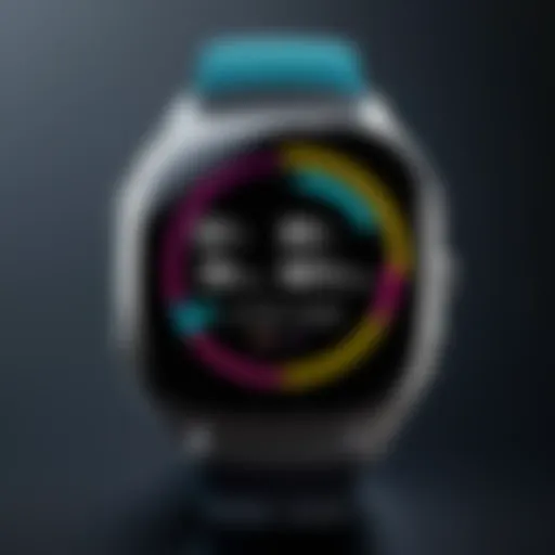 High-performance smartwatch showcasing vibrant display and fitness metrics