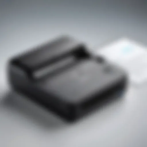 Compact portable printer with wireless connectivity