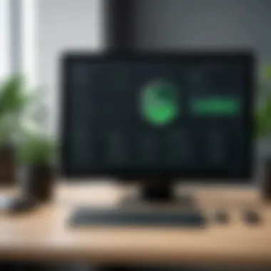ProtonVPN User Interface Overview ProtonVPN interface on a PC screen