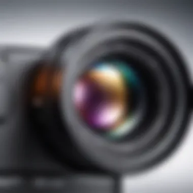 Lens Mounted on Camera Lens mounted on a camera highlighting usability