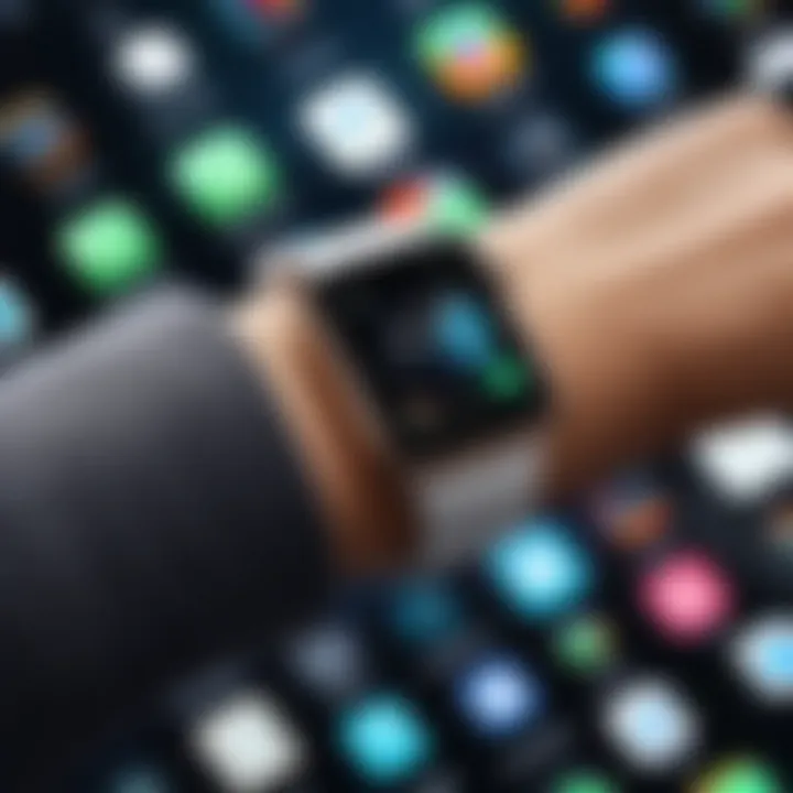 Conceptual image of wearable technology ecosystem