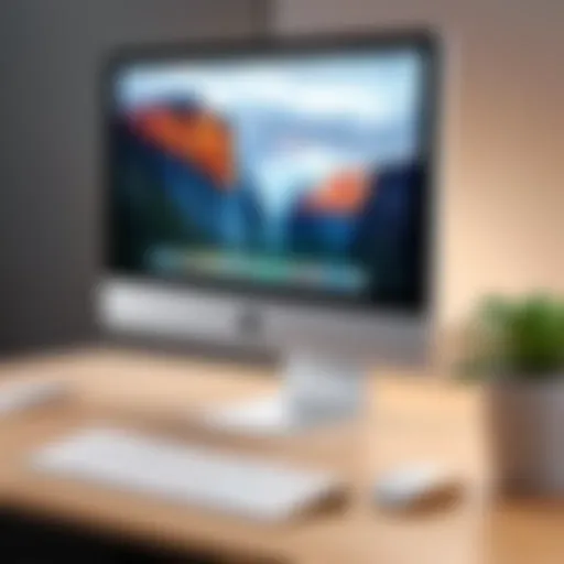 Elegant design of Apple Mac desktop showcasing its sleek aesthetics