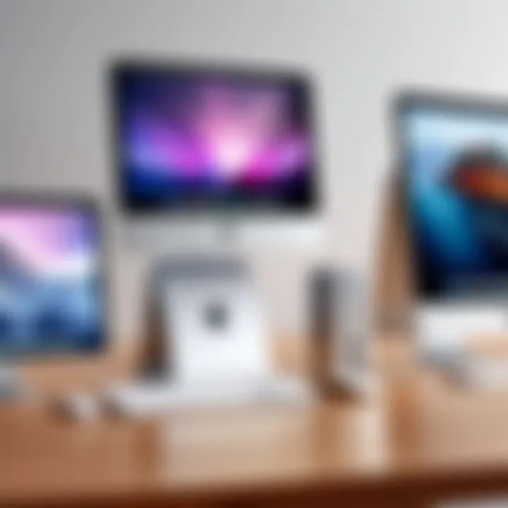 Futuristic concept of the Apple Mac desktop evolution