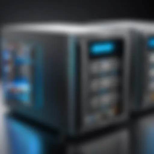 A dynamic NAS setup with multiple devices connected, illustrating seamless data management.